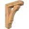 Ekena Millwork Olympic Arts and Crafts Smooth Bracket w/ Offset Brace, Western Red Cedar, 5 1/2"W x 20"D x 24"H BKT0604X20X24OLY03SWR - alternate 1